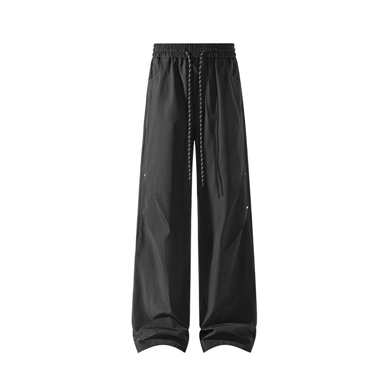 Women's loose-fitting casual pants with elastic waistband Mune Fashion