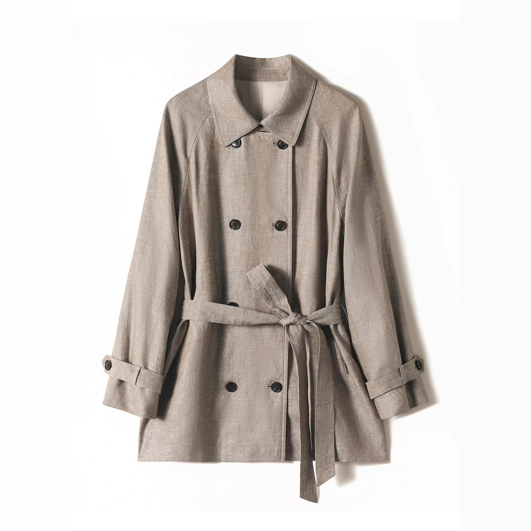 Women Elegant and Timeless Trench Coat Mune Fashion