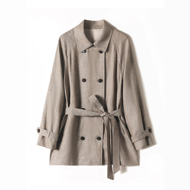 Women Elegant and Timeless Trench Coat Mune Fashion