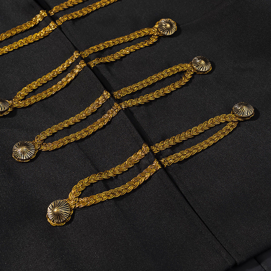 Ladies Hussar Jacket in Short Cut with Decorative Cord Application Mune Fashion