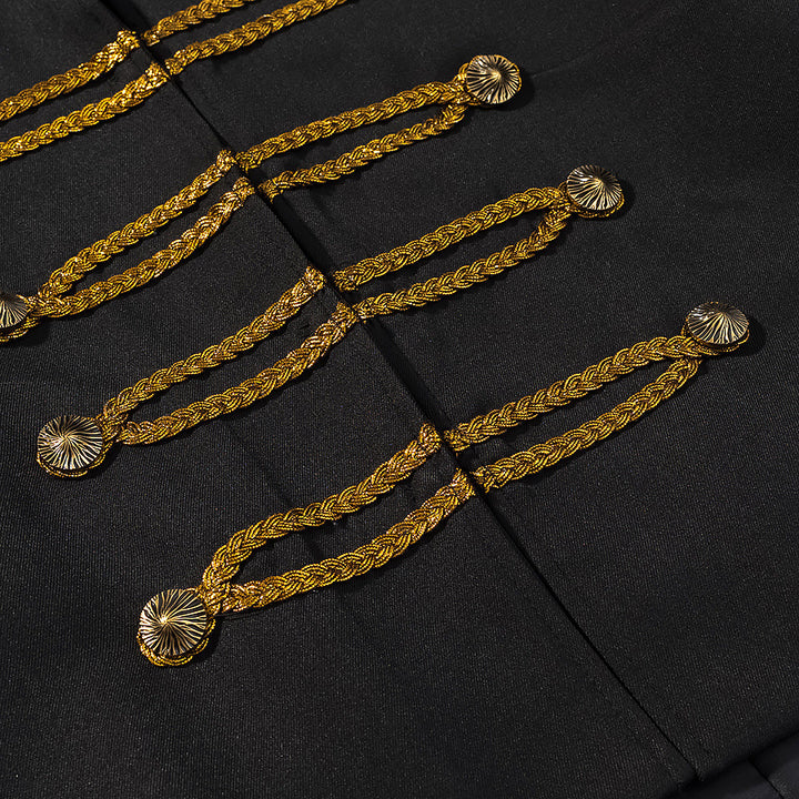 Ladies Hussar Jacket in Short Cut with Decorative Cord Application Mune Fashion