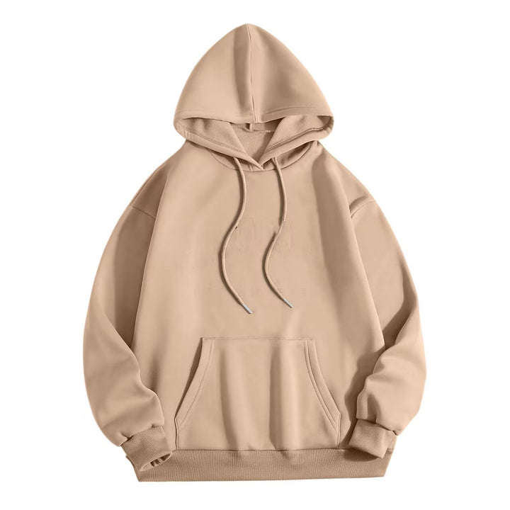 Unisex minimalist hoodie with extended back and kangaroo pocket Mune Fashion