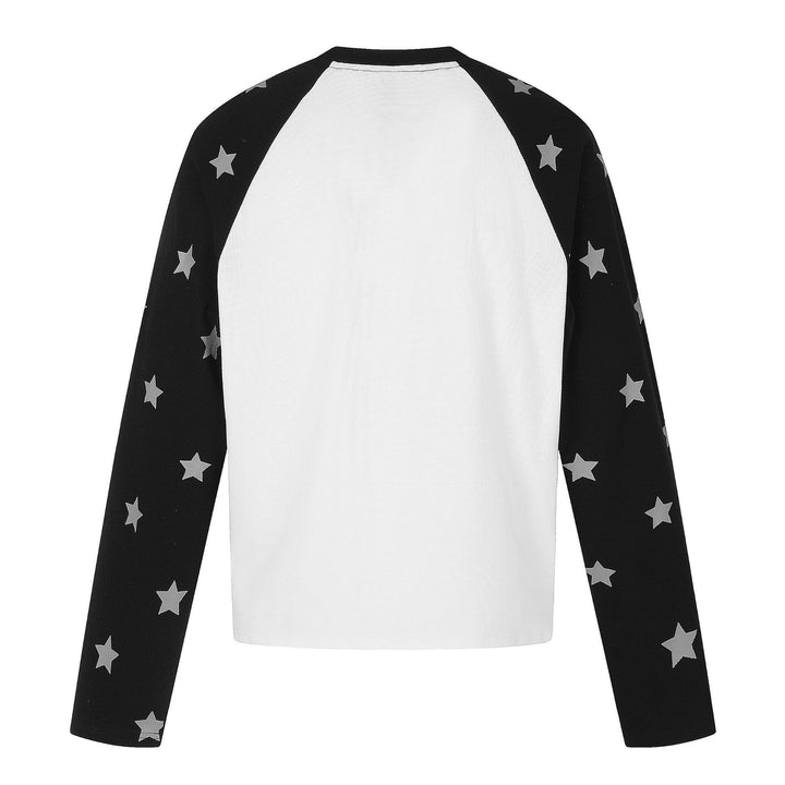 Unisex Raglan sweatshirt with star sleeves and vintage cowboy print Mune Fashion
