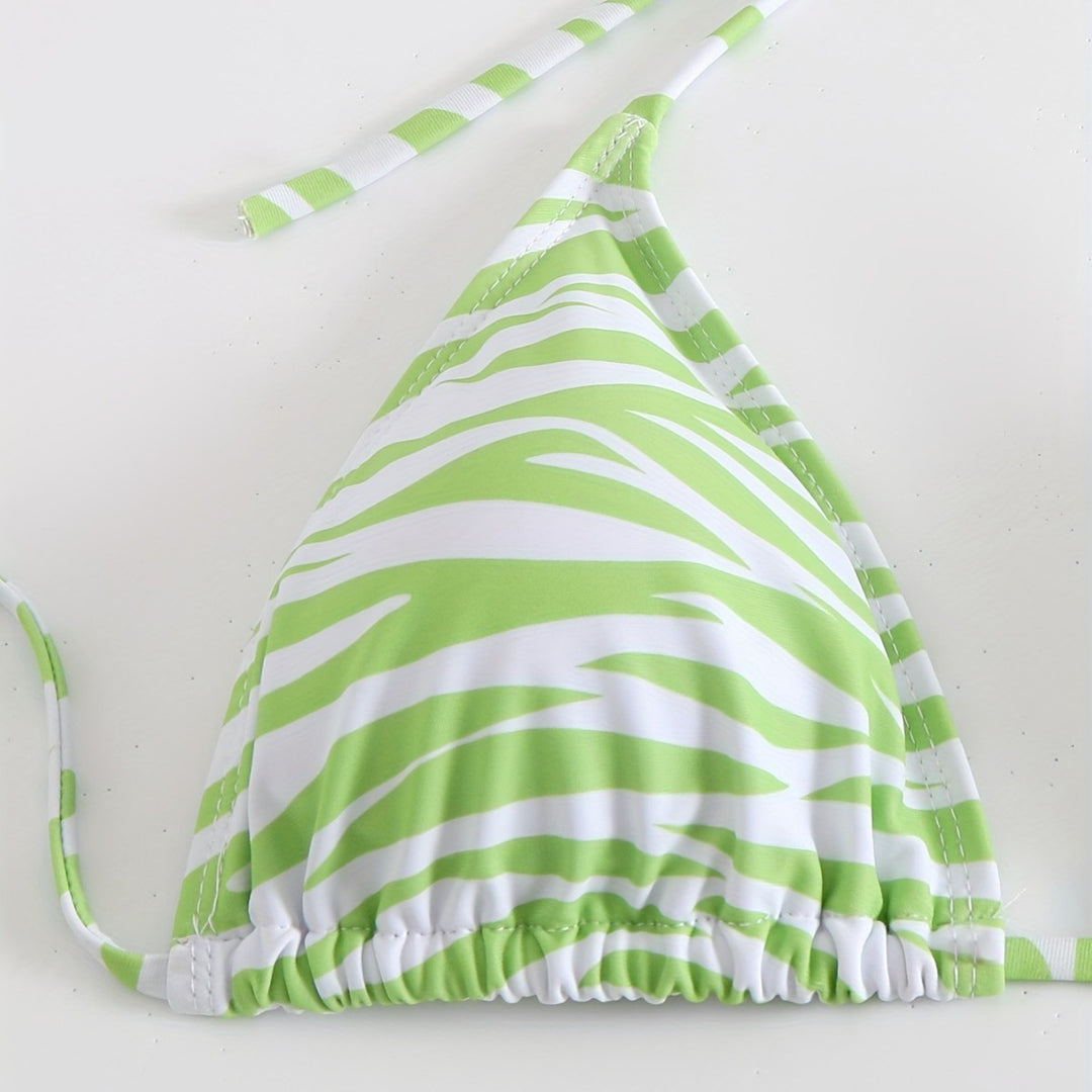 Women's Triangle Bikini Set with fashionable wrap tunic Mune Fashion