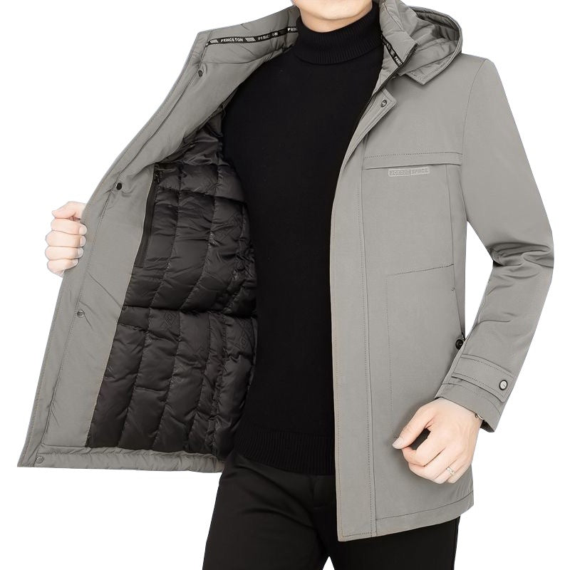 Men's Water-Repellent Functional Coat with Removable Quilted Inner Jacket Mune Fashion