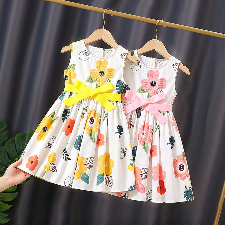 Girls summer dress with colorful polka dot design Mune Fashion