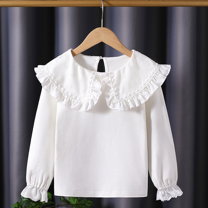 Women's blouse with large ruffled collar Mune Fashion