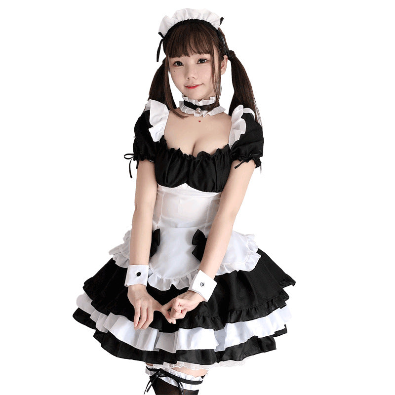 Women's playful maid costume with ruffle details and hair accessory Mune Fashion