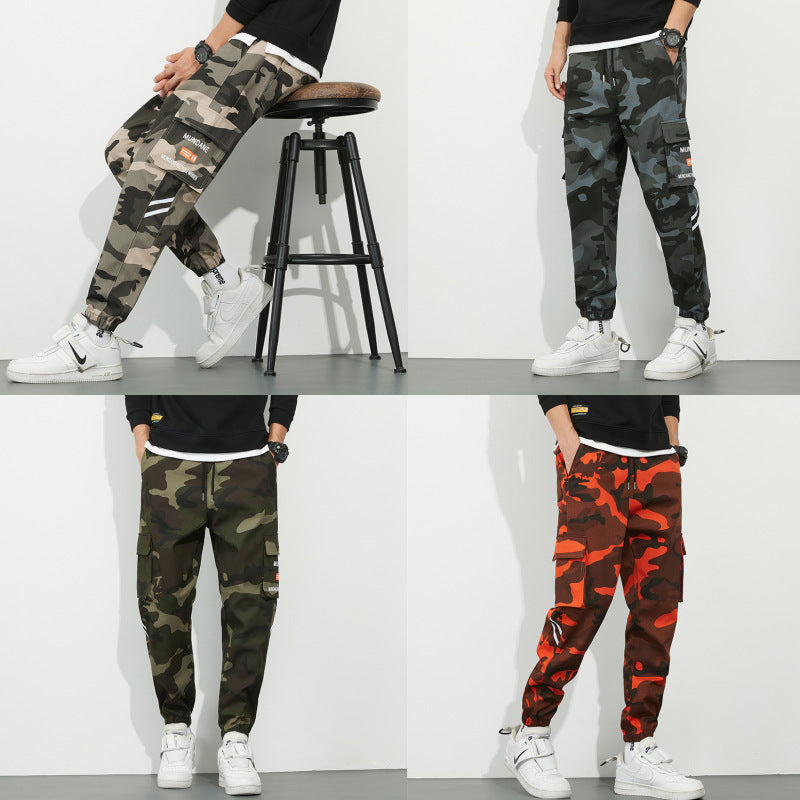 Men's Urban Camouflage Jogger with Utility Pockets and Elastic Ankle Hem Mune Fashion