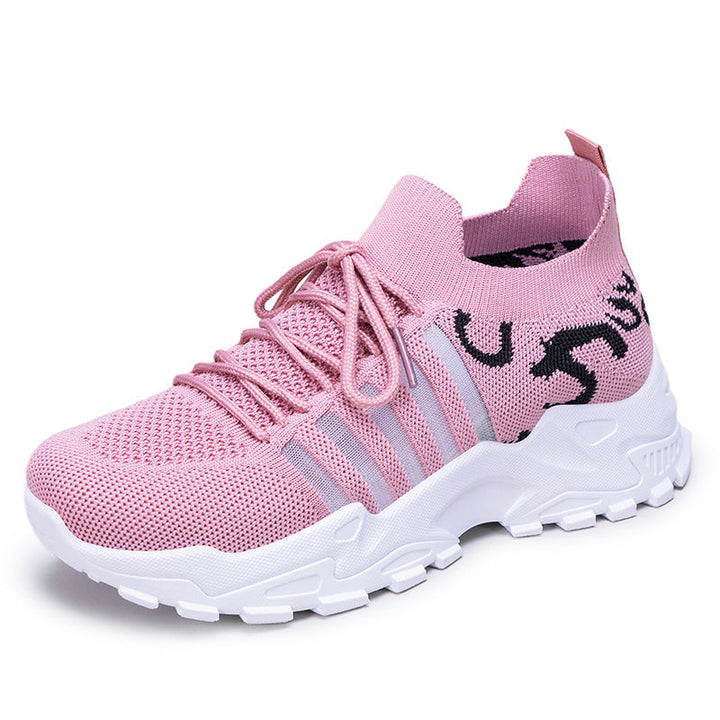 Women's Sporty Breathable Sneakers with Elastic Last and Non-Slip Sole Mune Fashion