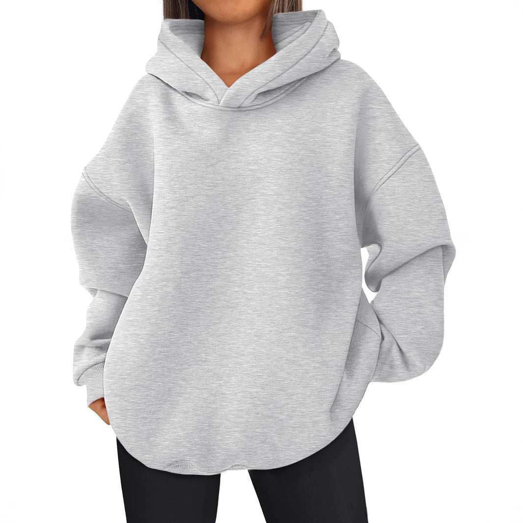 Women's nan kastiger hoodie with double-layered hood, dropped shoulders and longer back Mune Fashion