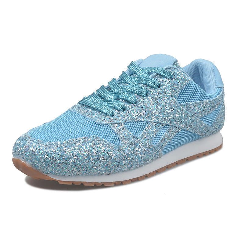 Women Rhinestone-Studded Retro Sneakers with Cushioned Sole Mune Fashion
