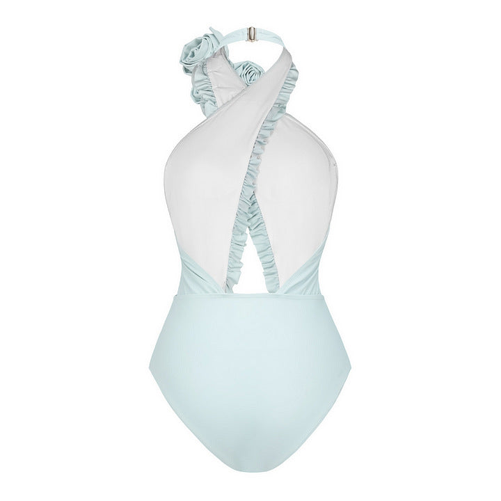 Women's swimsuit with floral design and sophisticated cut-out look Mune Fashion