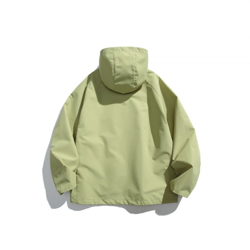 Unisex Lightweight Tech Rain Jacket with Asymmetrical Zipper Mune Fashion