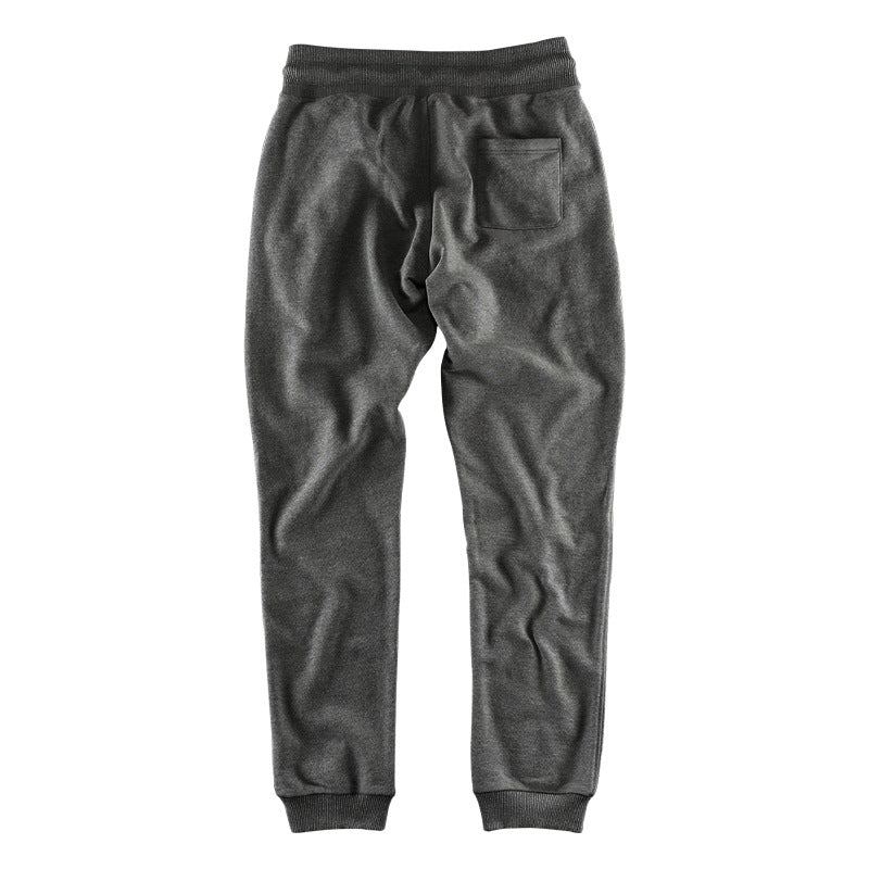 Men's nan Relax pants made of heavy sweat with drawstring and ribbed ankle cuffs Mune Fashion