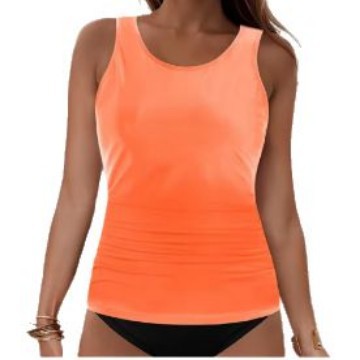 Women's Tankini Top with Ruching Mune Fashion