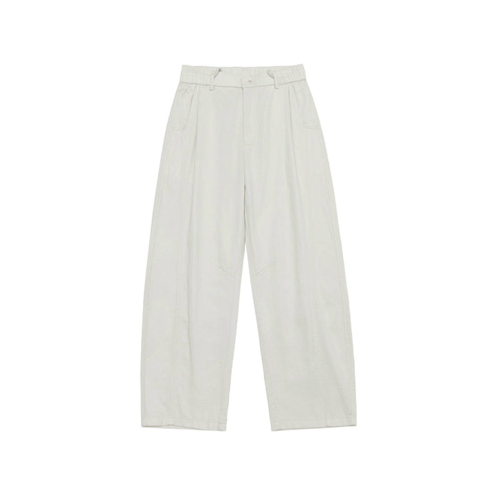 Women's High-waisted Culotte Cargo Pants with distinctive seam detailing and elastic back waistband Mune Fashion