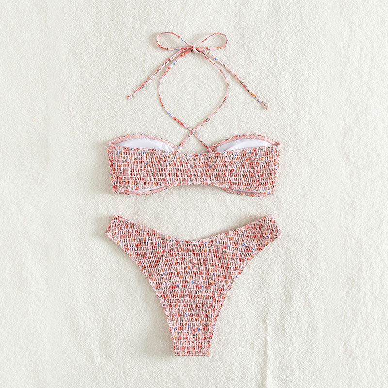 Women's bandeau bikini with playful wrap detail and ruffle design Mune Fashion