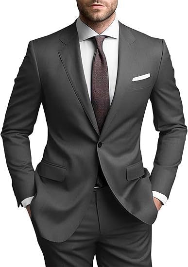 Men's tailored single-button suit set with slim silhouette and stretch comfort Mune Fashion