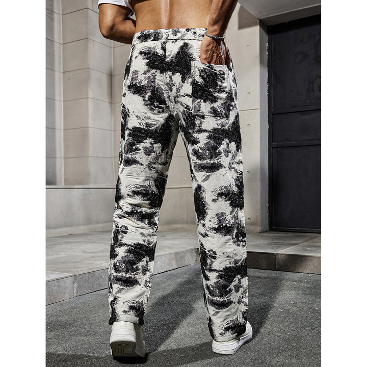 Men's fashionable leisure pants with unique graphic print Mune Fashion