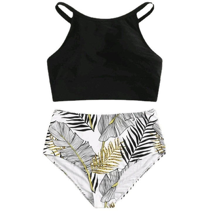 Women’s bikini set with high-cut bottoms and sporty top Mune Fashion