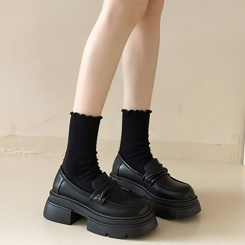 Women's Fashion Leather Slippers Mune Fashion