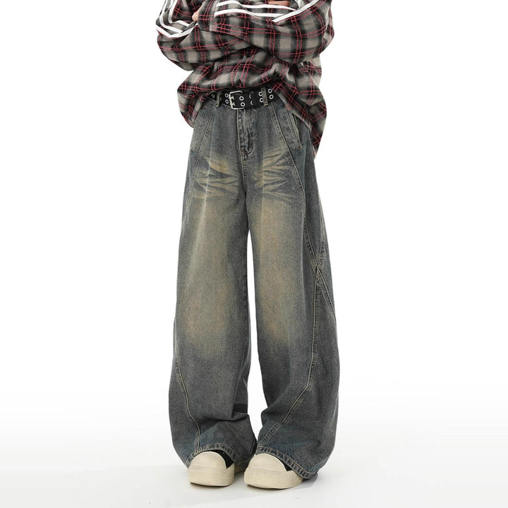 Women Wide-Cut Jeans Mune Fashion