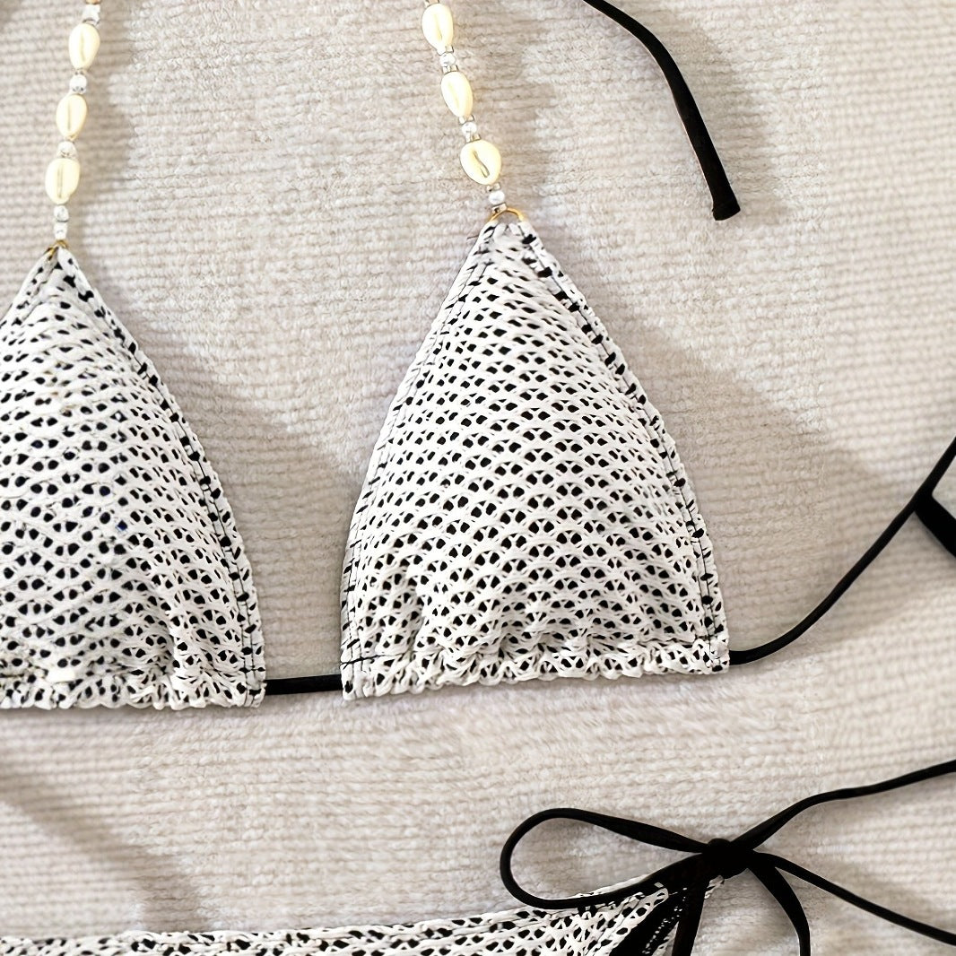 Women’s triangle bikini with shell details Mune Fashion