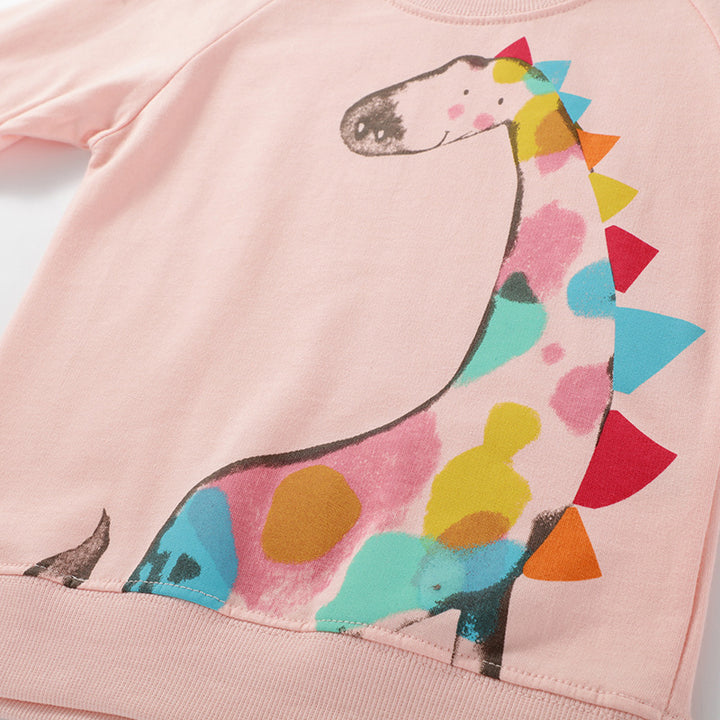 Girls sweatshirt with creative giraffe design Mune Fashion