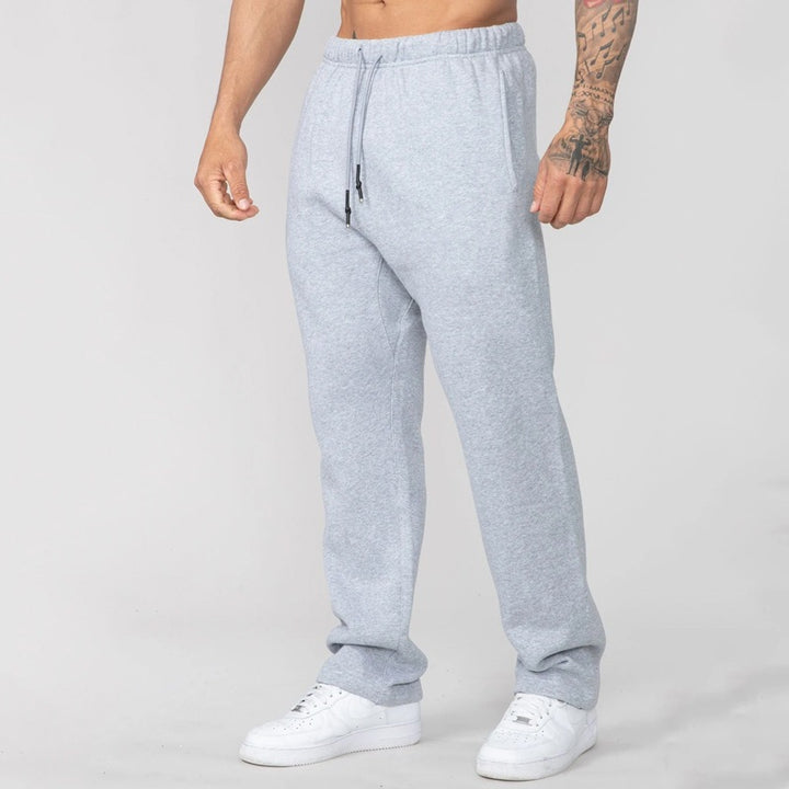 Men's nan Straight-Leg Sweatpants made of French Terry with elastic comfort waistband and drawstring Mune Fashion