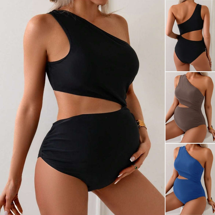 Women's Asymmetric Swimsuit with Creative Cut-Outs Mune Fashion