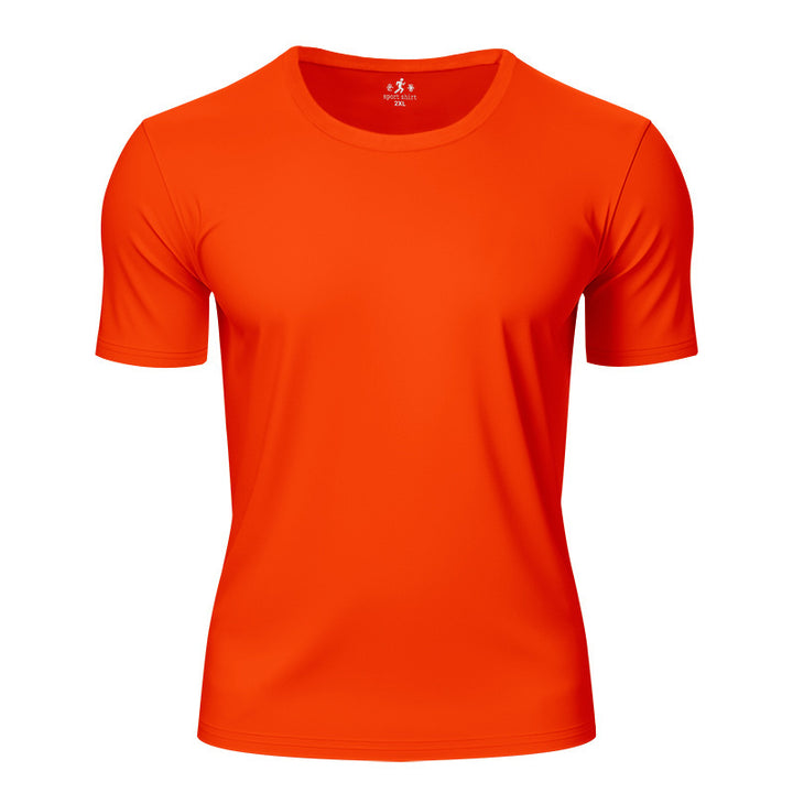 Men's lightweight short sleeve functional shirt with round neck, quick-drying stretch fabric and flat seams Mune Fashion
