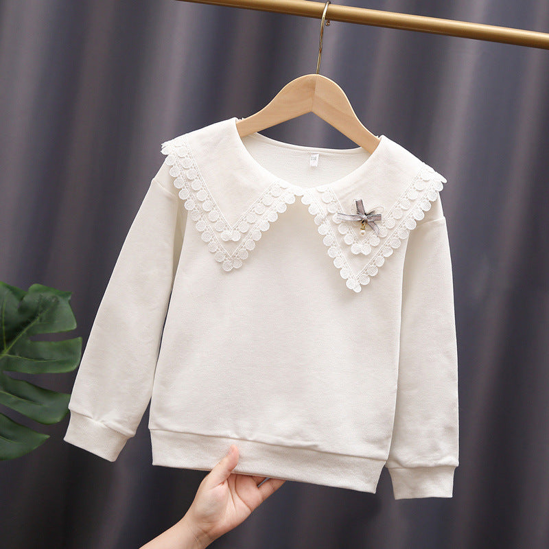 Ladies sweatshirt with wide collar Mune Fashion