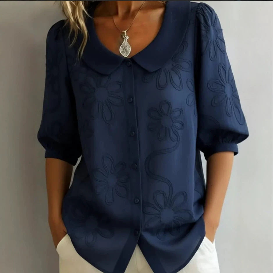 Women's blouse with floral pattern Mune Fashion