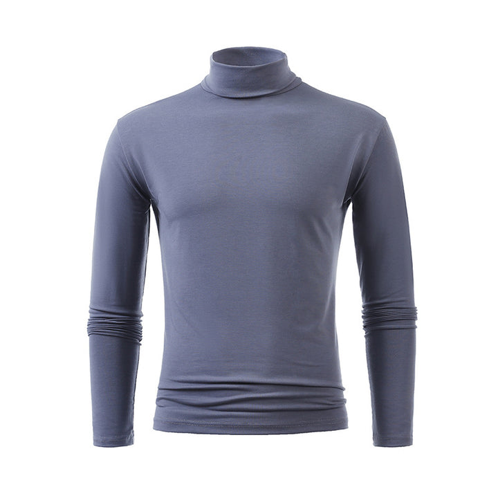 Men's slim turtleneck long sleeve shirt made of fine cotton stretch Slim Fit Mune Fashion