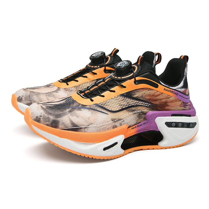 Ladies cushioned fashion platform sneakers with visible air cushion sole and elastic shaft Mune Fashion