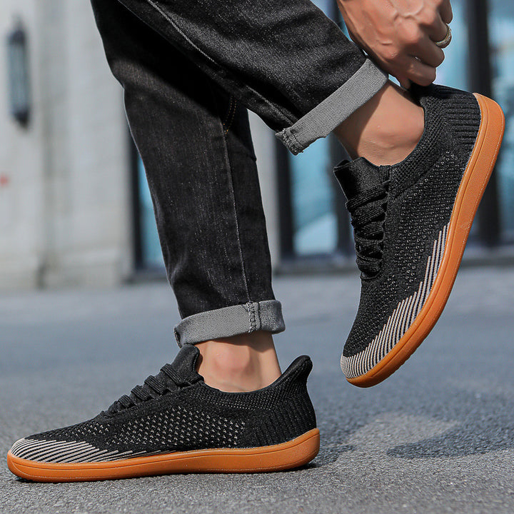Men's knitted slip-on sneakers with sock-like upper and flexible comfort sole Mune Fashion