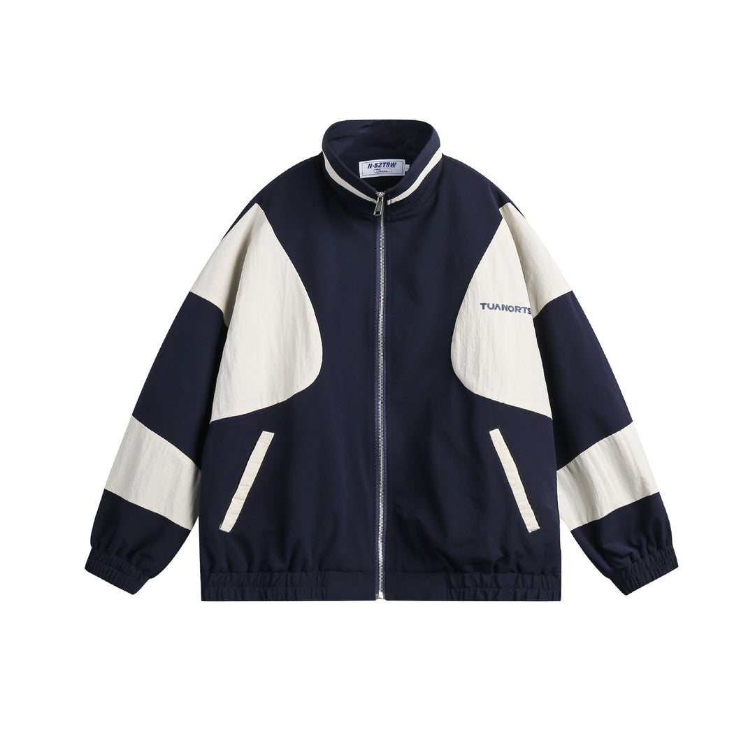 Unisex Boxy-Colorblock-Training Jacket with high stand-up collar Mune Fashion