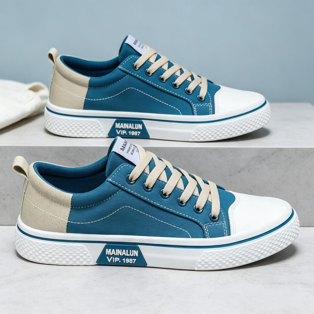 Men's Sporty Sneakers with Contrasting Inserts Mune Fashion