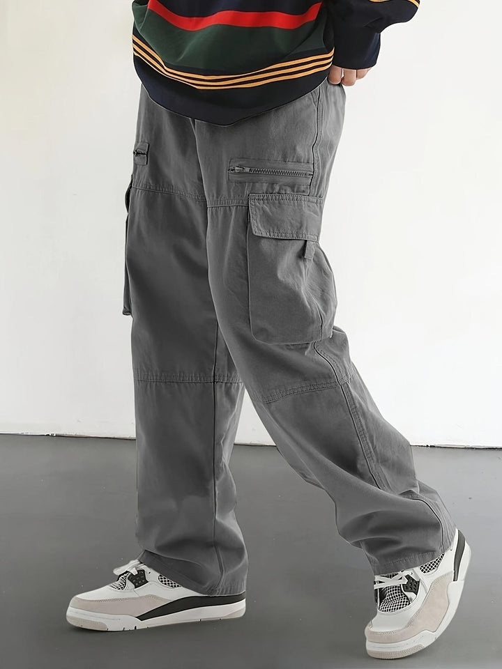 Men's sporty training pants with zipper Mune Fashion