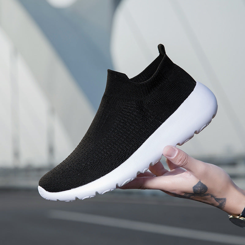 Unisex nan seamless sock sneaker with breathable three-dimensional knitted construction and shock-absorbing flex sole Mune Fashion