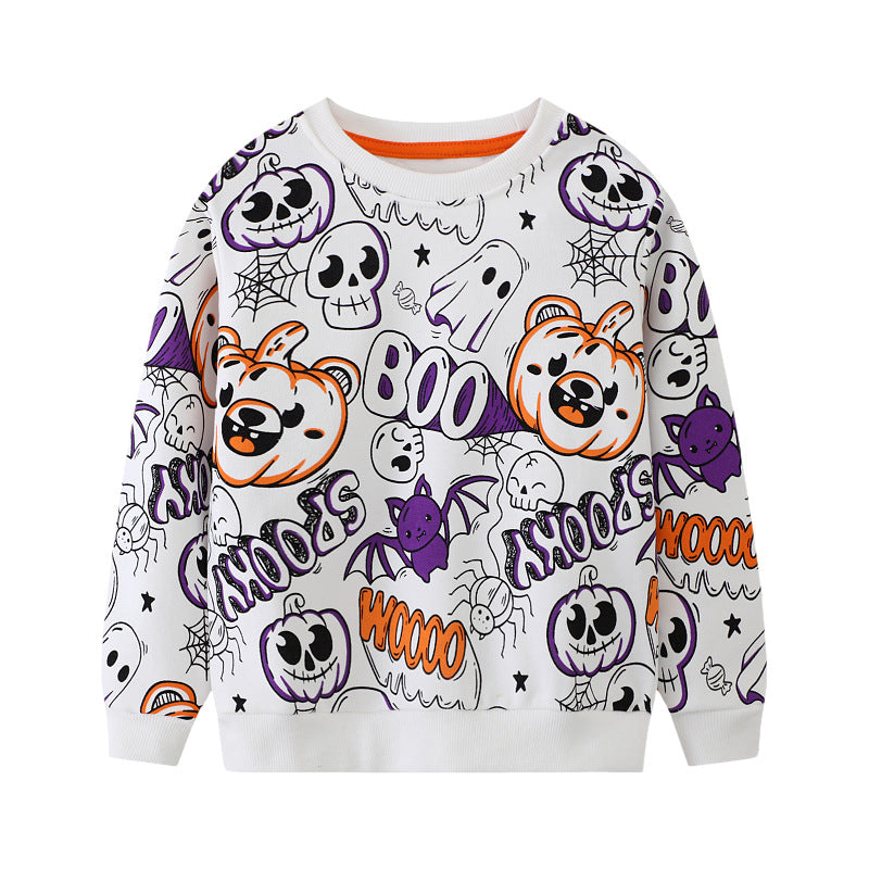 Boys sweatshirt with cheerful Halloween motif Mune Fashion