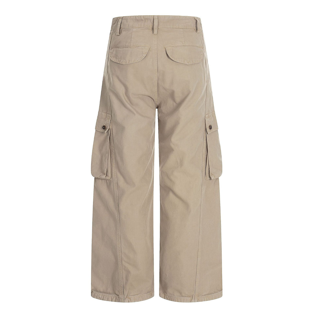 Women Wide Cargo Culotte Shorts with Patch Pockets Mune Fashion
