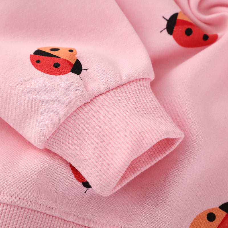Girls sweatshirt with cheerful ladybug motif Mune Fashion