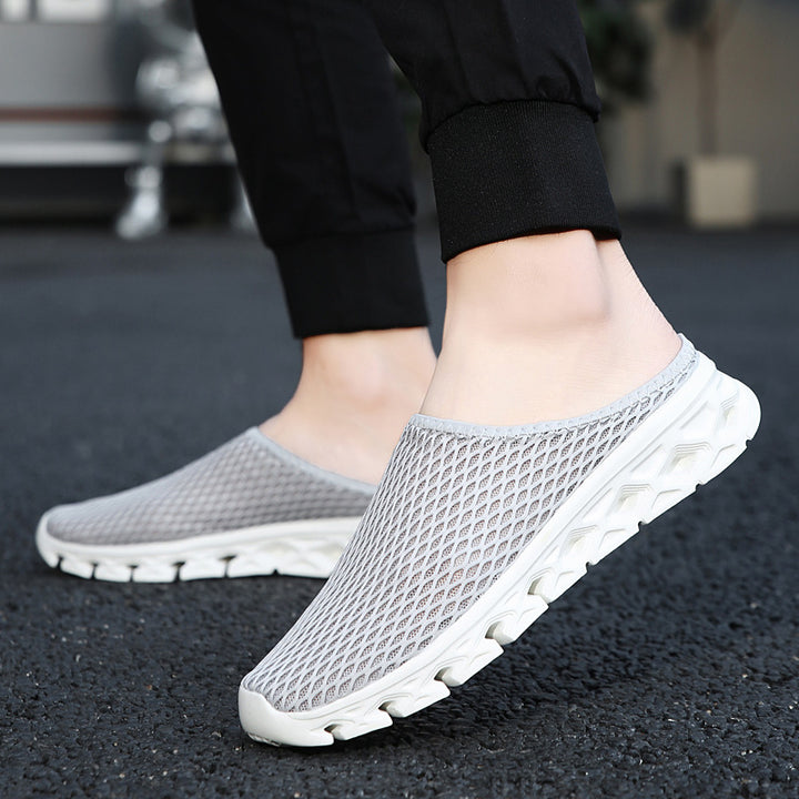 Unisex nan breathable mesh mule shoe with flexible honeycomb outsole and ergonomic footbed Mune Fashion