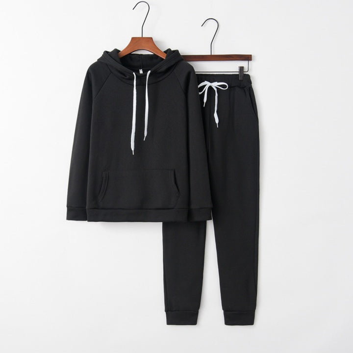 Ladies' tracksuit set made of soft fleece with hoodie and joggers Mune Fashion