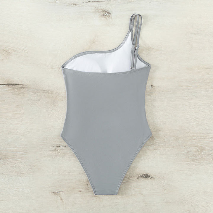 Women One-Sided Cut-Out Swimsuit Mune Fashion 1781605491