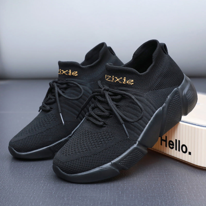 Men's sock-like knitted sneakers with seamless upper material and cushioned EVA platform sole Mune Fashion