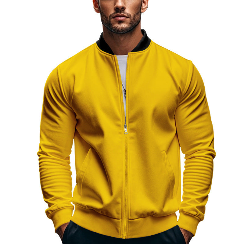 Men's stylish sports jacket with high closing collar and practical pockets Mune Fashion