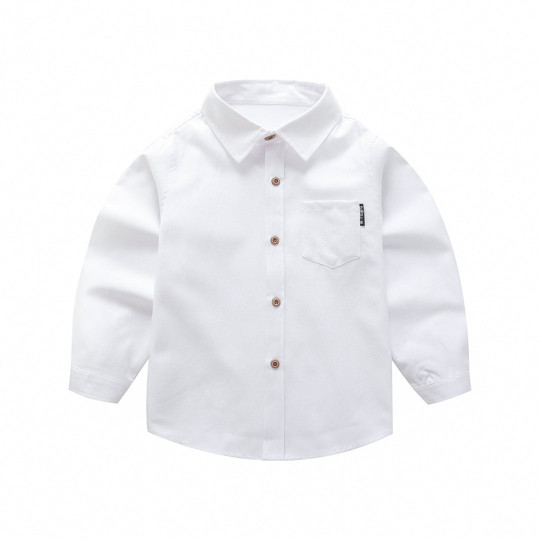 Boys long sleeve shirt with chest pocket Mune Fashion